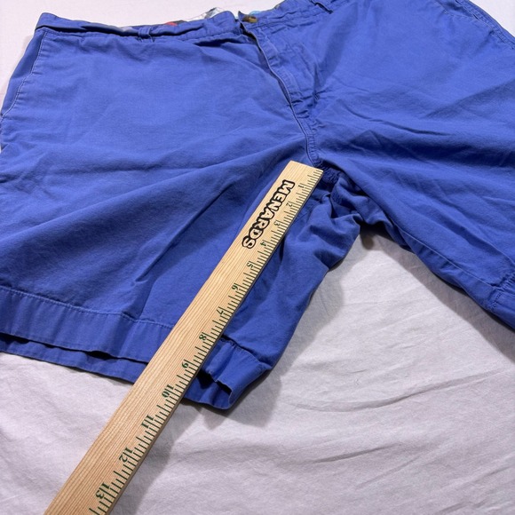 Chaps Mens Blue Cotton Classic Fit Flat Front Shorts Size 42 - Picture 4 of 5